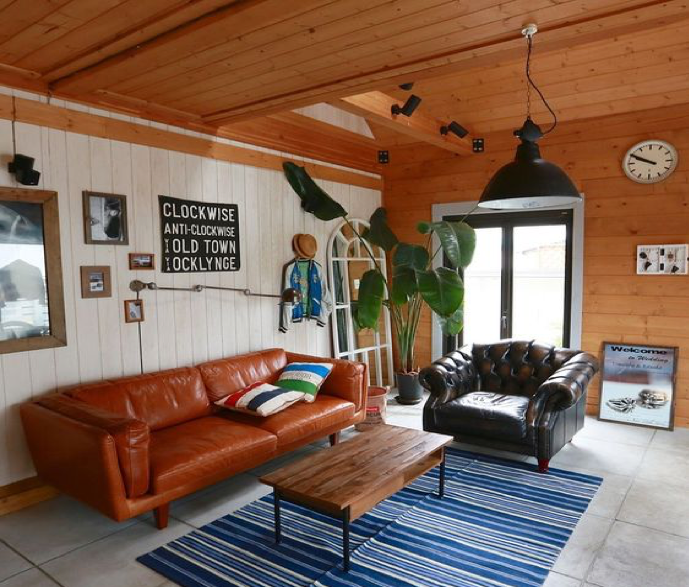 観葉植物とカリフォルニアスタイル