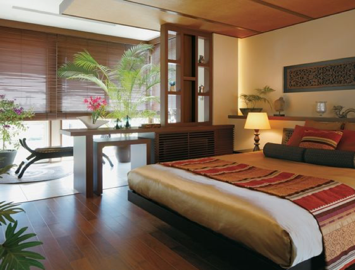 観葉植物とアジアンスタイル