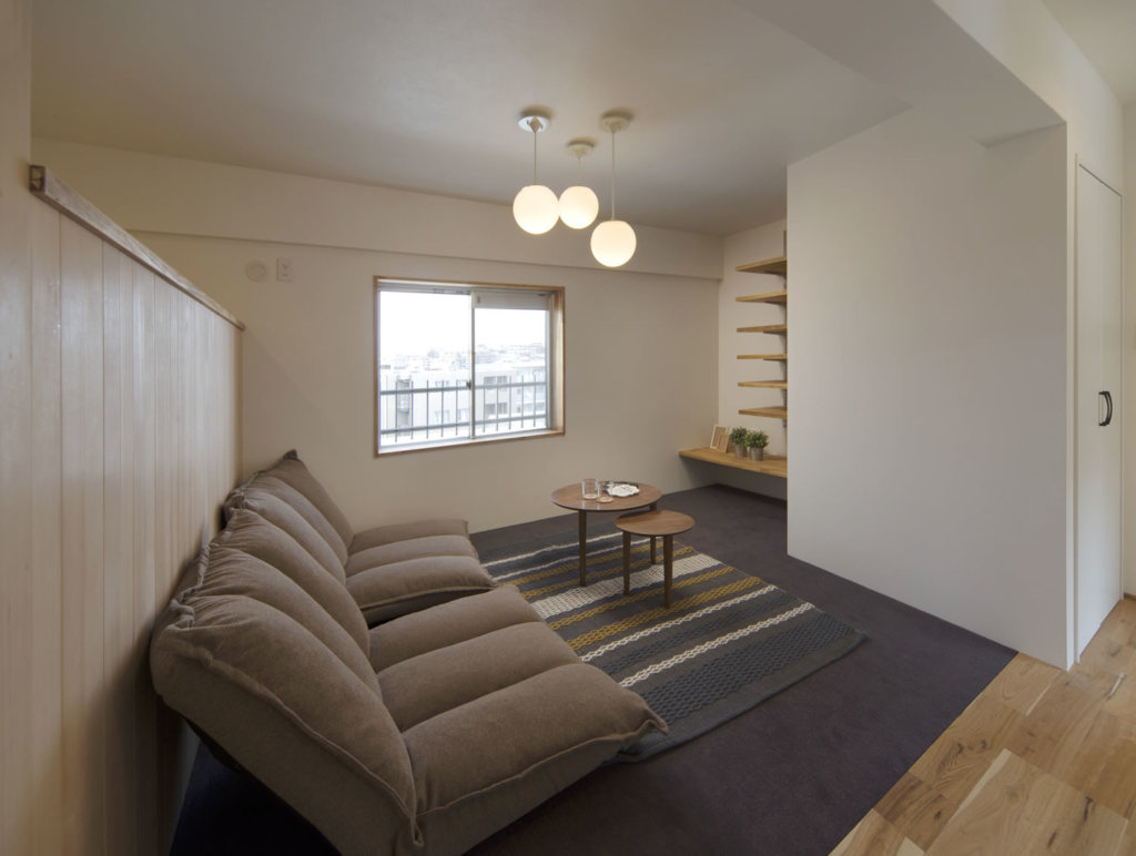 隠れ家のようなくつろぎ空間