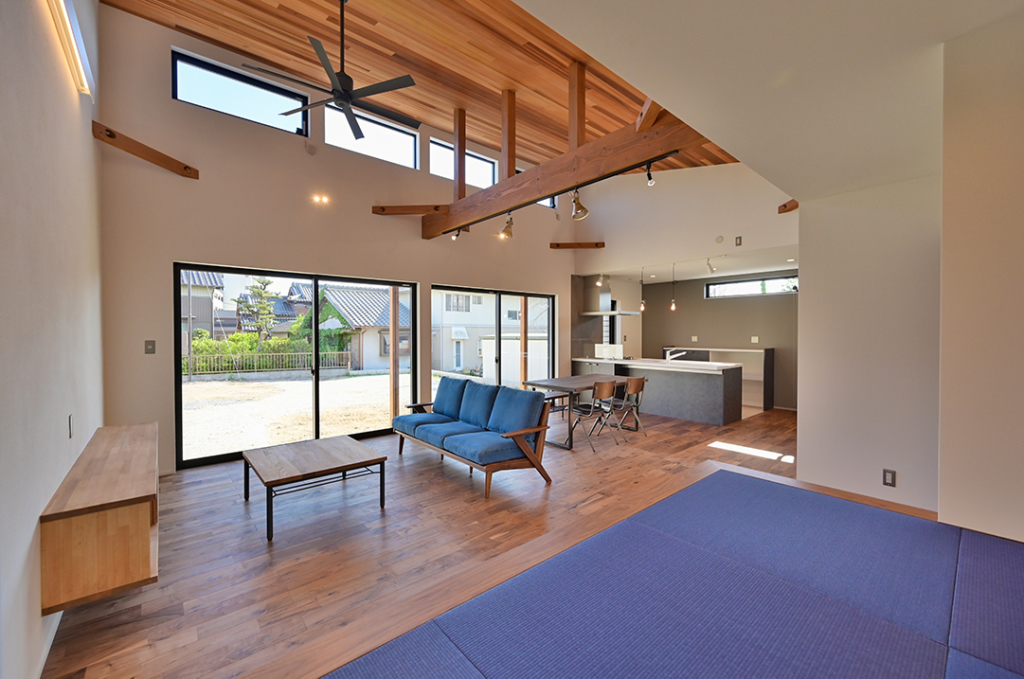 岡崎市 平屋 勾配天井