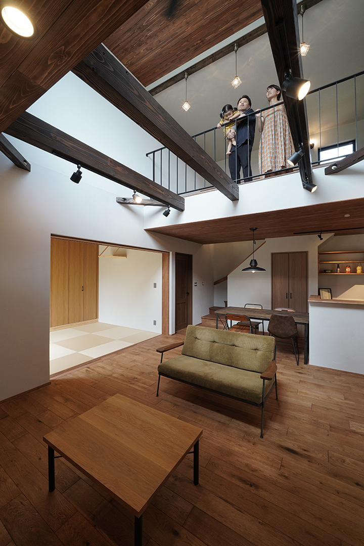 吹抜けリビング